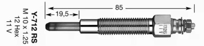 Свеча накаливания (NGK: 6140)